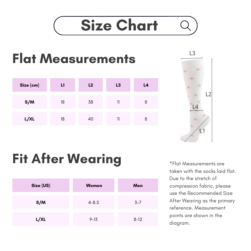 Clomii Everyday Bloom Knee-High Compression Socks
