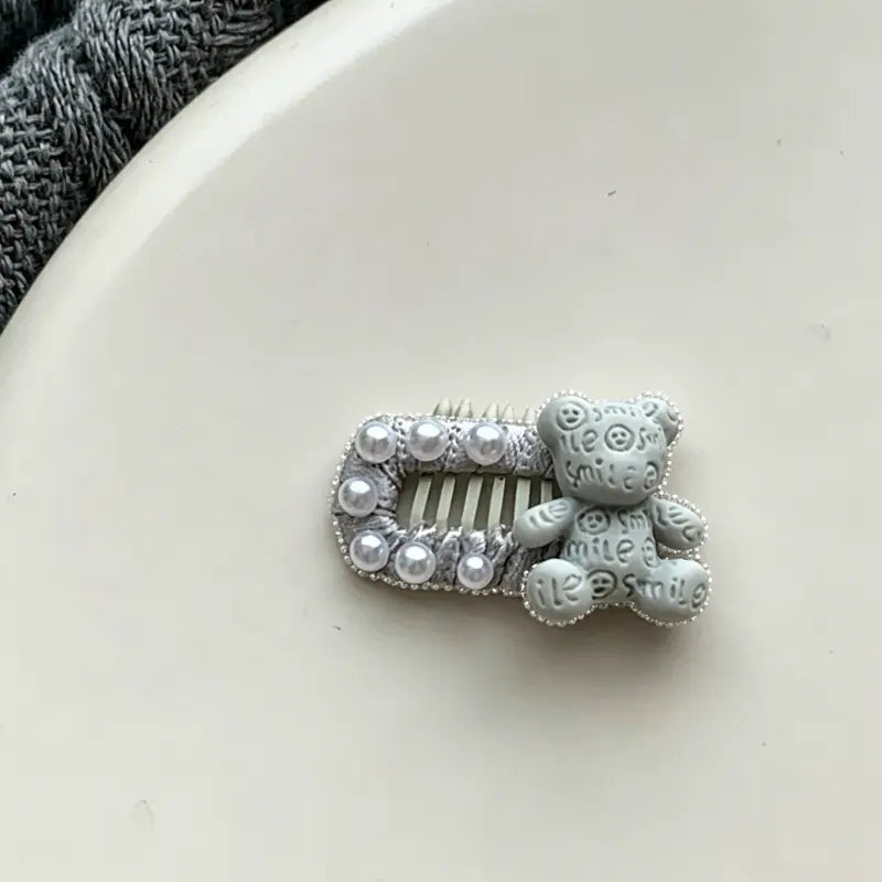 Pearl Lace Dog Hair Clips