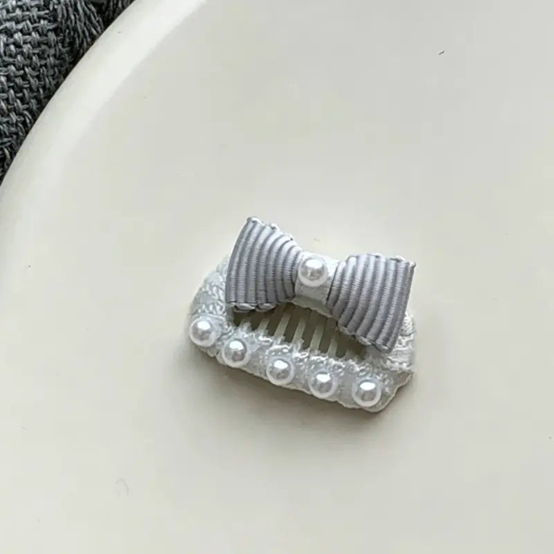 Pearl Lace Dog Hair Clips