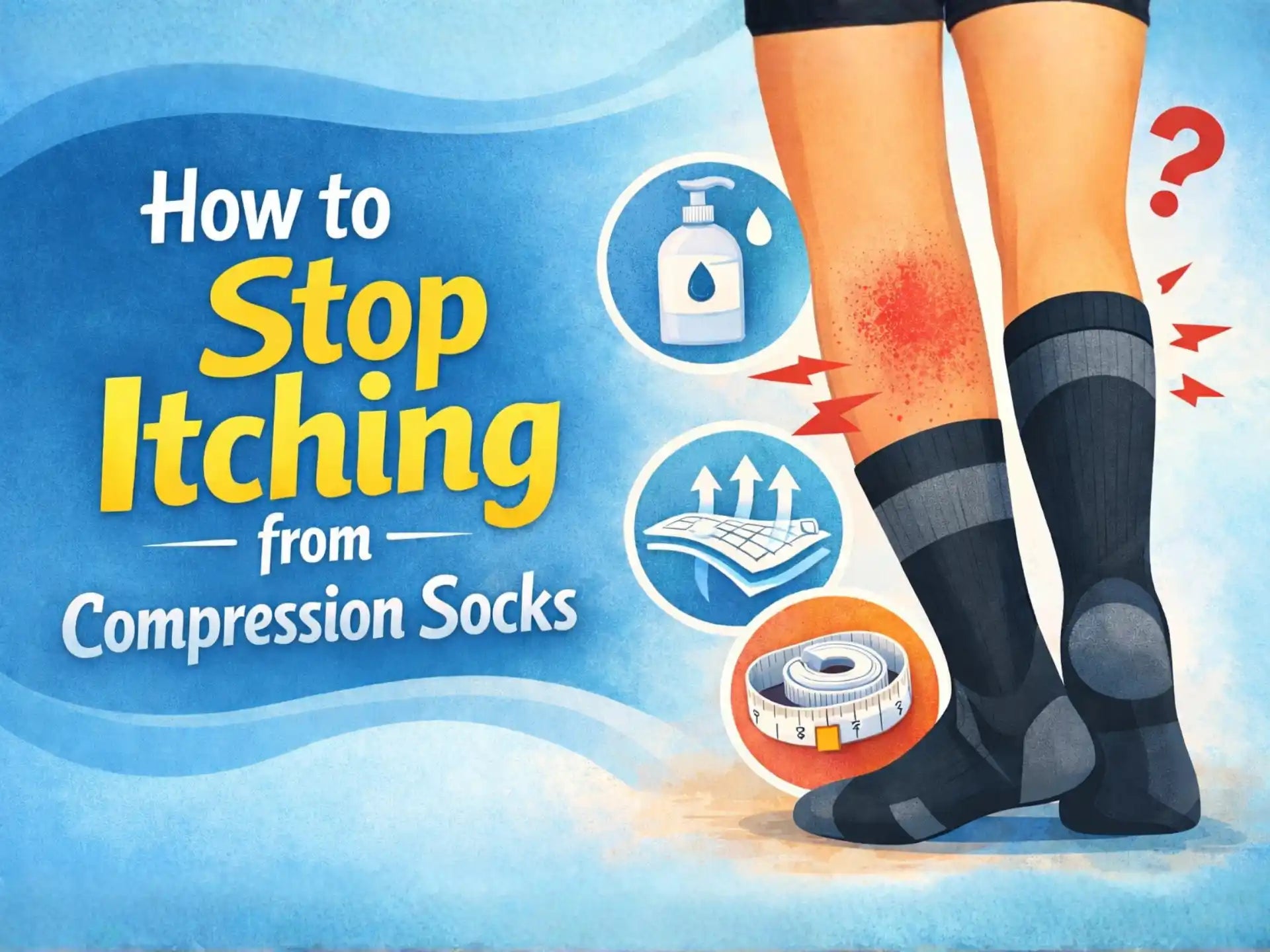 How to stop itching from compression socks?