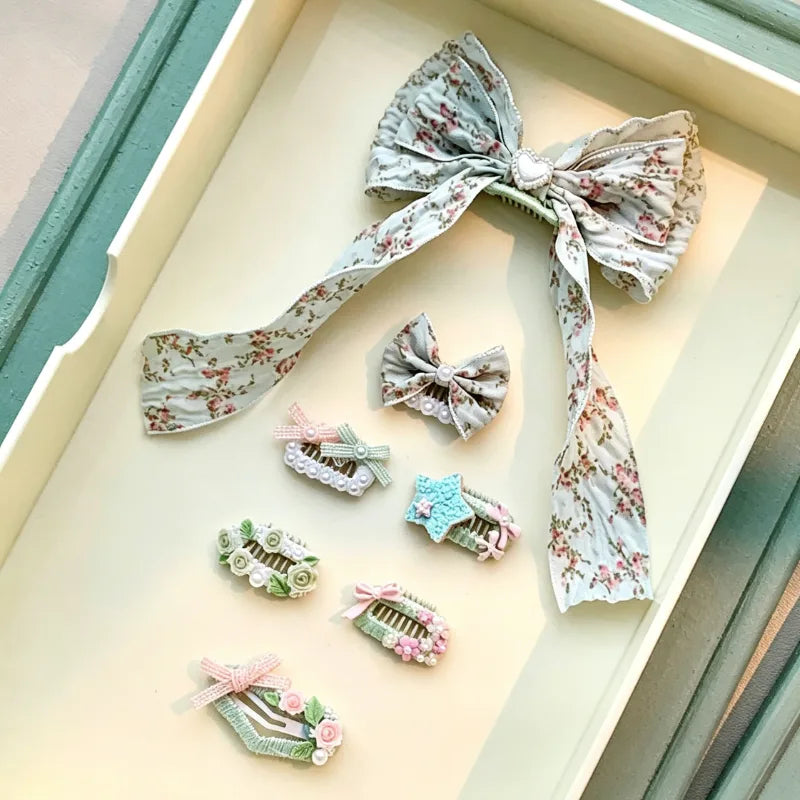 Garden Floral Dog Hair Clips