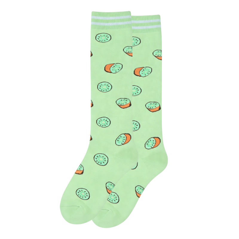 Clomii Kiwi Garden Compression Knee-High Socks