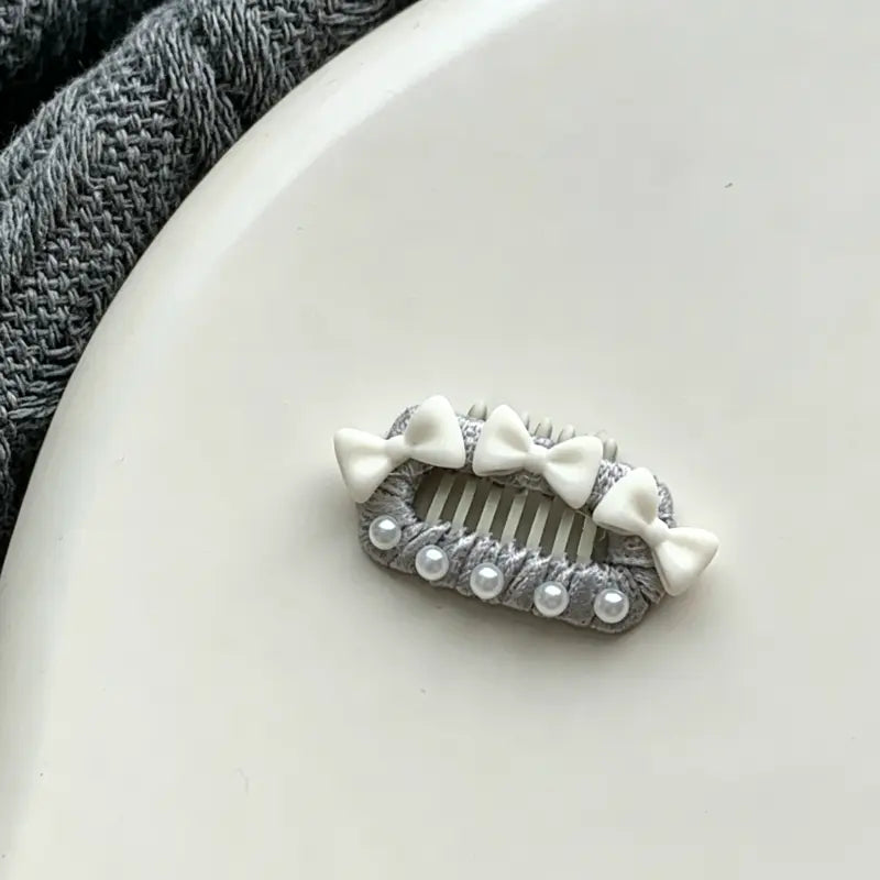 Pearl Lace Dog Hair Clips