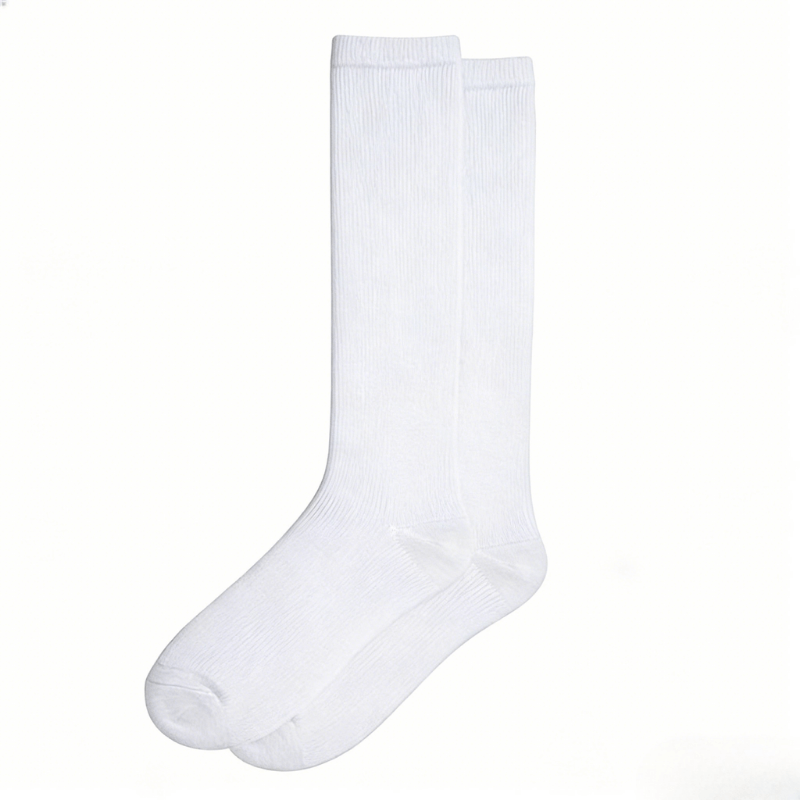 Clomii Pure Comfort Compression Knee-High Socks White